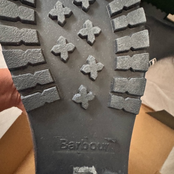 Barbour Navy Rubber Chelsea Boots - Picture 3 of 4